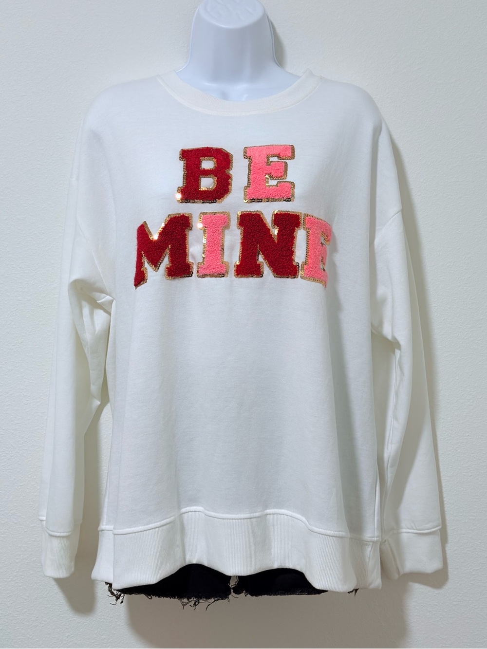 NWT be mine sequin sweatshirt